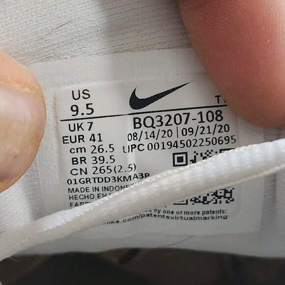 Women's Nike Revolution 5 Sz 9.5 010861 White Mesh Running Walking Sneakers - Picture 11 of 12